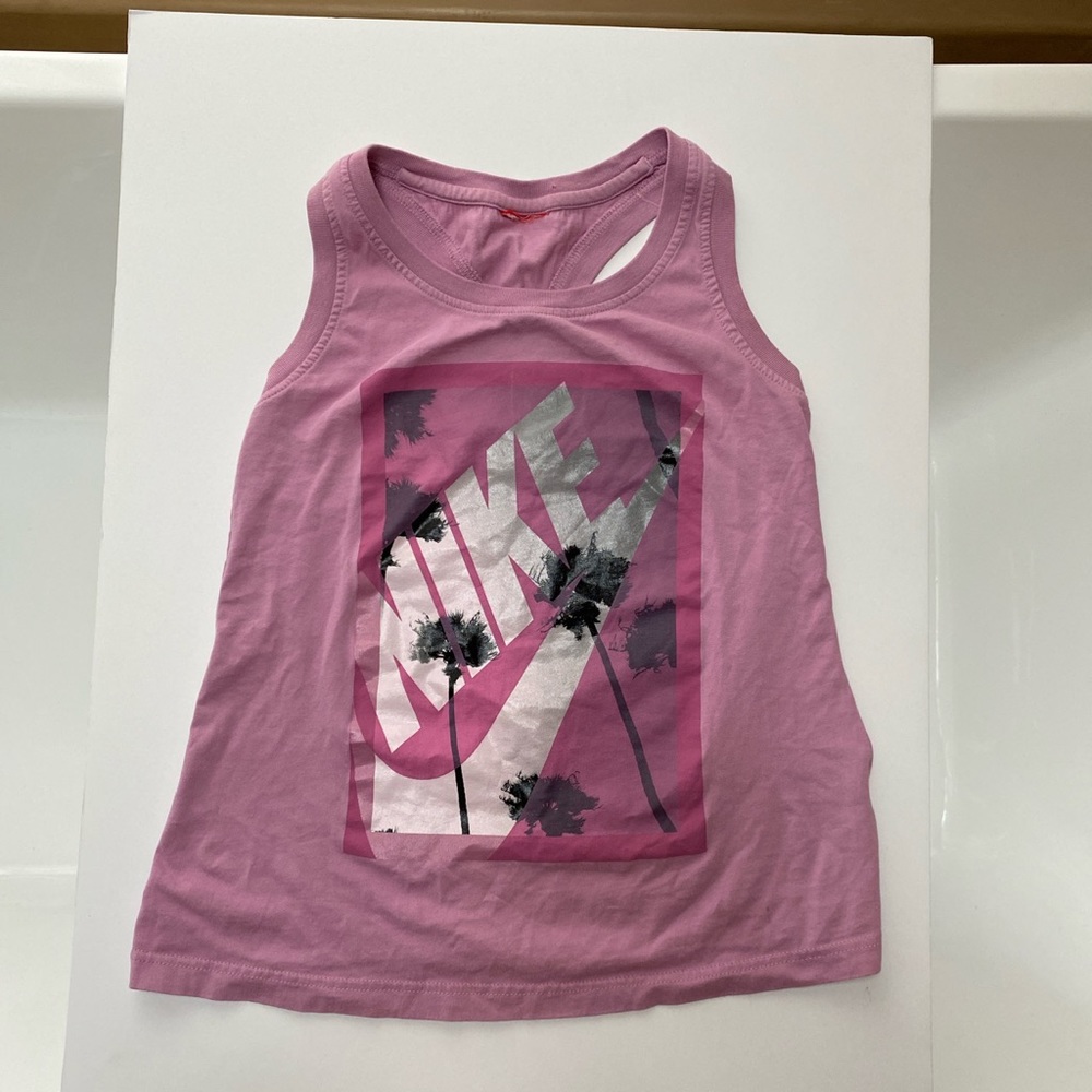 Nike logo tropical print workout tank